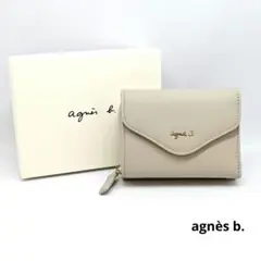 ○★新品未使用　agnes b. (アニエスベー)　三つ折り財布　ベージュ 楽天市場】アニエスベー 財布 三つ折り財布 コンパクト