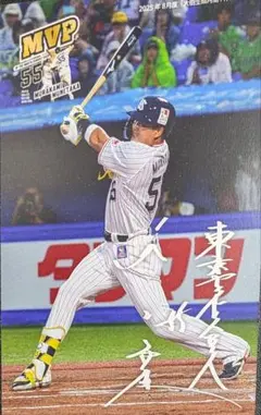 村上 宗隆 ポストカード・月間MVP 記念グッズ 神宮球場 選手グルメ ヤクルト