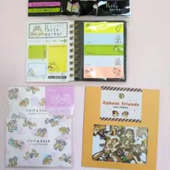 Chip & Dale ミニレター&フレークシール&ふせんセット