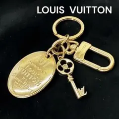 【美品】ルイヴィトン ポルトクレ　メゾン　キーホルダー　キーリング　ゴールドのサムネイル