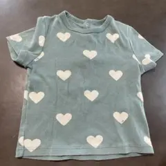 PETIT BATEAU ハート柄 Tシャツ 18m
