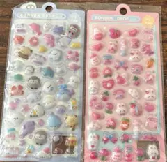ボンボンドロップシール風 ぷくぷくシール 2枚