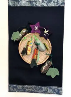 二連屏風 押絵 ちりめん細工 鴛鴦 インテリア - メルカリ