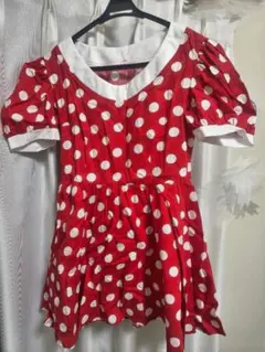 【値下げ中】ミニー ワンピース コスプレ 仮装 カチューシャ付き