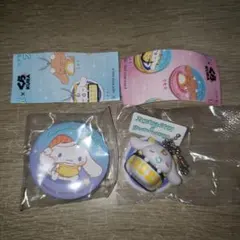 シナモロール　くら寿司　バッジ、キーホルダー