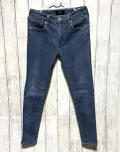 【美品】AZUL by moussy ダークブルー 　スキニーデニム　サイズM