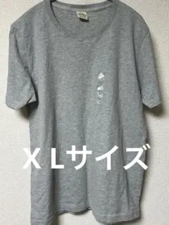【未使用】ユニクロ ソフトタッチライトコットンTシャツ XL グレー 綿100%