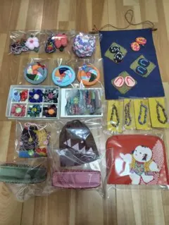 ハンドメイド・手芸・雑貨　　　　　　和風セット　計40点　【新品未使用】