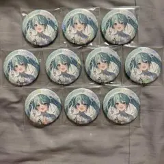 プロセカ 初音ミク 4周年 感謝祭 オーロラ箔押し缶バッジ