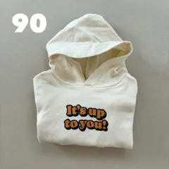 美品✨ベビー 長袖 スウェット トレーナー パーカー 90 バースデイ