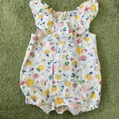 PETIT BATEAU フルーツ柄ロンパース 6m