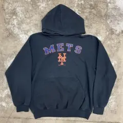 古着 Stitches MLBニューヨークメッツ スウェットパーカーM