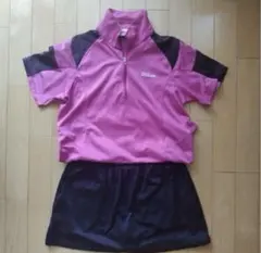 Wilson テニスウェア 上下セット 半袖ポロシャツ スコート テニス