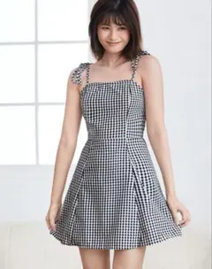 SHEIN ギンガムチェック キャミワンピース
