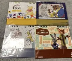 ディズニー　2026　卓上カレンダー　ダイソー