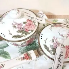 エジリー　琺瑯　両手&片手鍋　ブリティッシュヘリテージ　セット売り エジリー 琺瑯 両手&片手鍋 ブリティッシュヘリテージ セット売り 富士