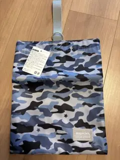 新品 タグ付 Hapicia 迷彩柄 シューズバッグ 上履き袋