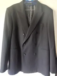 ZARA ダブルブレスト ブラックスーツジャケット EUR54