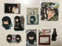 鬼滅の刃　無一郎　ステッカー　カード　コースター　セット