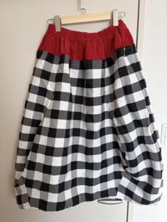 レアCOMME des GARÇONSコムデギャルソン ギンガムチェックスカートのサムネイル