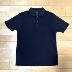 UNIQLO ユニクロ　エアリズムコットンカノコポロシャツ　Sサイズ　ブラック
