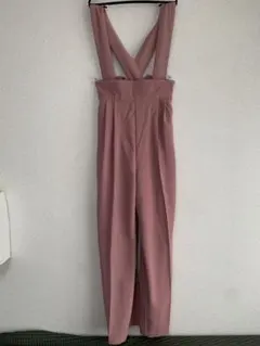 値下げ　AZUL by moussyピンク サロペット