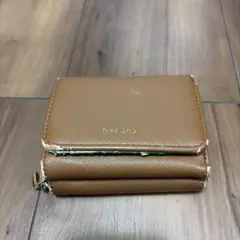 niko and... 三つ折り財布 ブラウン