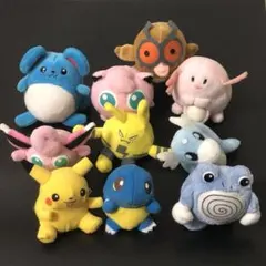 ポケモン くるりんマスコット 11点 初代ぬいぐるみ カプセルトイ ガチャ ぽけもん☆かふぇ くるりんマスコット コレクション