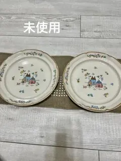 未使用⭐︎ヤマカ/アメリカンカントリーコレクション　大皿2枚セット　レトロ食器のサムネイル