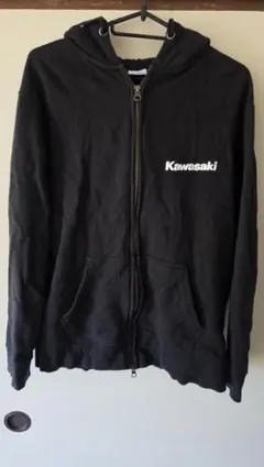Kawasaki カワサキ ジップアップパーカー ブラック