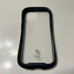 iFace iPhone13/14/15ケース 透明 ネイビー