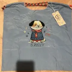 D.KELLY 刺繍トートバッグ(M) ブルー❤️日曜22時までの価格❣️