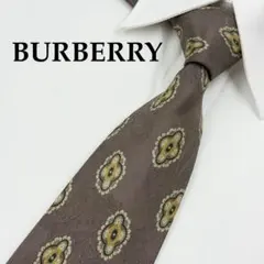 ✨️美品✨️ バーバリー ネクタイ 総柄 花柄 フラワー ペイズリー柄
