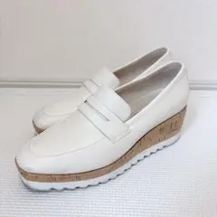 アルテミスバイダイアナ ローファー 23cm 厚底 コルク スクエアトゥ