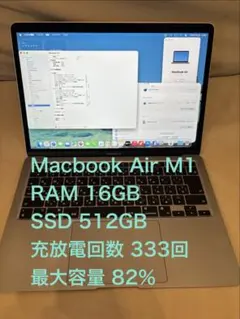 Apple Macbook Air M1 13インチ