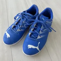 PUMA サッカーシューズ ブルー　22.5cmのサムネイル