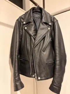 ユナイテッドアローズ、グリーンレーベル ブラック ダブルライダースジャケット