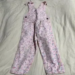 oshkosh 4T 花柄サロペット　vintage オーバーオール　古着