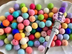 カラフル　シリコンビーズ　20mm