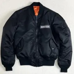 AVIREX アヴィレックス MA-1 リバーシブル　ブラック　サイズM