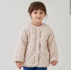 プティマイン リバーシブル アウター さくらんぼ柄 ピンク 100cm