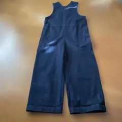 ダークデニム ノースリーブ サロペット