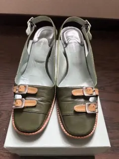 シガーソンモリソン　バックストラップパンプス　オリーブグリーンのサムネイル