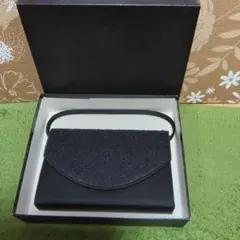 黒 花柄刺繍 パーティーバッグ 箱付き