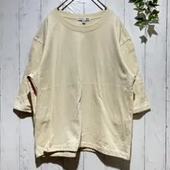 【ユニクロ × JW ANDERSON】 ブランケットステッチ Tシャツ M