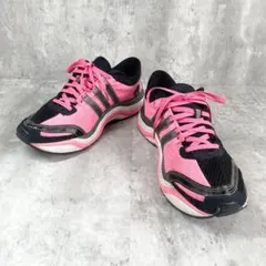 adidas【24cm】ランニングシューズ ピンク 軽量 スポーツ 運動 春