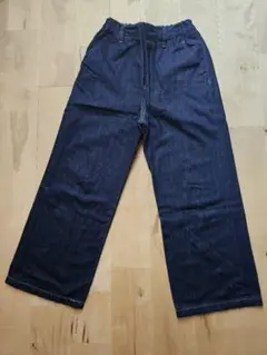 美品★グローバルワーク　ハイウエストデニム　ワイドパンツ XSのサムネイル