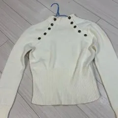 TOMMY JEANS 長袖 ブランド ニット セーター ホワイト S