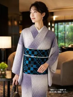 秋の先取り特典】新品未使用 正絹袷訪問着 幻想花文様 暈し 逸品 裄 