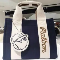 即発送●ゴルフラウンド用カートバッグハンドバッグMalbon Golfブルー